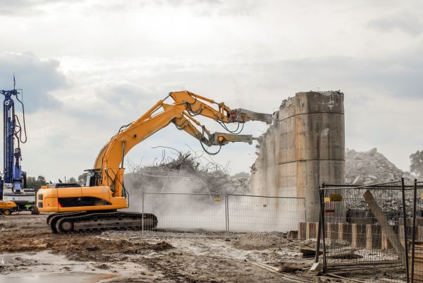 Silo Demolition in Turlock